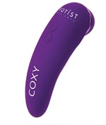 Фиолетовый бесконтактный стимулятор клитора Coxy с вибрацией - фото 150656