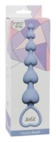 Голубая анальная цепочка Heart s Beads Blue - 18 см. 57250