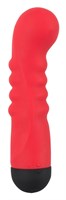 Красный вибратор с 10 режимами вибрации Colorful Joy Ripple - 16,5 см. - фото 51598