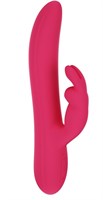 Розовый вибратор Havana с клиторальным стимулятором - 23,5 см. - фото 150865