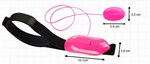 Розовое виброяйцо Play Ball с пультом управления и фиксацией - фото 151151