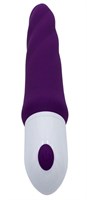 Фиолетовый гибкий рельефный вибратор Sparta - 23 см. - фото 151185