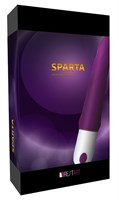 Фиолетовый гибкий рельефный вибратор Sparta - 23 см. - фото 51831
