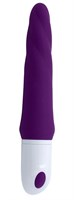 Фиолетовый гибкий рельефный вибратор Sparta - 23 см. - фото 51828