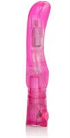 Розовый вибромассажер First Time Solo Exciter - 16 см. - фото 151351