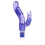 Фиолетовый вибромассажер 10-Function Bendie Bounding Bunny Vibes - 22,8 см. - фото 151374