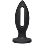 Чёрная анальная пробка Kink Wet Works Lube Luge Premium Silicone Plug 6  - 15,2 см. - фото 151560