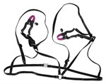 Декоративный бюстгальтер с зажимами на соски Bra with silicone nipple clamps - фото 151883