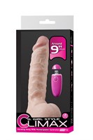 Телесный перезаряжаемый вибратор G-GIRL 9INCH PVC RECHARGEABLE VIBRATOR - 23 см. - фото 152105