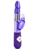 Фиолетовый вибратор с клиторальной стимуляцией Luxe Rabbit - 26 см. - фото 152141