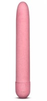Розовый биоразлагаемый вибратор Eco - 17,8 см. - фото 152164