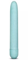 Голубой биоразлагаемый вибратор Eco - 17,8 см. - фото 152166