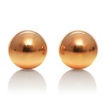 Золотистые вагинальные шарики Entice Weighted Kegel Balls - фото 152195