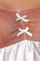 Сорочка Carrie с ажурным лифом и разрезом по центру - фото 152326