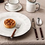 Вилка столовая «Рустик»;сталь нерж.,пластик;,L=20/6,B=2см;металлич. 500262