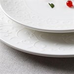 Белая тарелка «Жасмин» (диаметр 16 см) 503078