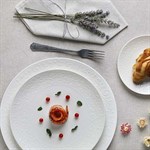 Белая тарелка «Жасмин» (диаметр 16 см) 503078