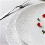 Белая тарелка «Жасмин» (диаметр 16 см) 503078
