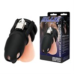 Черная клетка для пениса Silicone Small 2 in Cock Cage With Ball Divider 503477