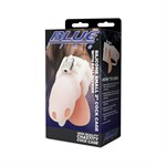 Белая клетка для пениса Silicone Small 2 in Cock Cage With Ball Divider 503478