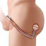 Кольцо на пенис с анальным стимулятором Stainless Steel Anal Hook & Cock Ring 503479