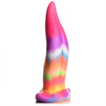 Фантазийный люминесцентный стимулятор-язык Unicorn Kiss Unicorn Tongue Glow-in-the-Dark Silicone Dildo - 21,3 см. 511895 - фото 839279