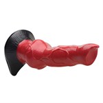 Красный фантазийный фаллоимитатор Hell-Hound Canine Penis Silicone Dildo - 19 см. 512201 - фото 54155