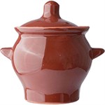 Горшок для запекания «№6» для жаркого;керамика;0,65л;D=12,H=12см;тем.корич. 512223 - фото 847240