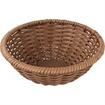 Корзина для хлеба плетеная;полиротанг;D=230/84,H=85мм;коричнев. 513485 - фото 848067