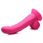 Розовый фаллоимитатор на присоске 7.5  Dildo with Balls - 21,5 см. 513693 - фото 43845