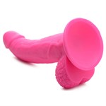 Розовый фаллоимитатор на присоске 7.5  Dildo with Balls - 21,5 см. 513693 - фото 43846