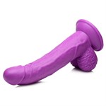 Фиолетовый фаллоимитатор на присоске 7.5  Dildo with Balls - 21,5 см. 513694 - фото 43850