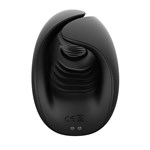 Черно-белый сквозной вибромастурбатор Hercules 513767