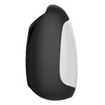 Черно-белый сквозной вибромастурбатор Hercules 513767