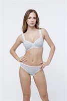 Серый хлопковый бюстгальтер с мягкой чашкой 514227