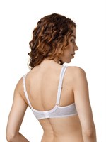 Серый хлопковый бюстгальтер с мягкой чашкой 514227