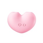 Розовый вакуумный стимулятор Heart в форме сердца 514772