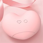 Розовый вакуумный стимулятор Heart в форме сердца 514772
