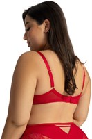 Красный бюстгальтер с шитыми чашками Grace 515401