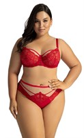 Красный бюстгальтер с шитыми чашками Grace 515401
