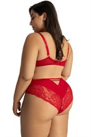 Красный бюстгальтер с шитыми чашками Grace 515401