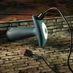 Изумрудная анальная вибропробка с пультом ДУ Tunnel Tapper - 12,1 см. 516406