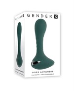 Изумрудный вибромассажёр простаты Goes Anywhere - 12,3 см. 516407