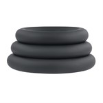 Набор из 3 черных эрекционных колец 3 Ring Circus 516412