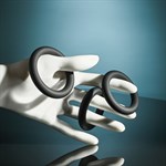 Набор из 3 черных эрекционных колец 3 Ring Circus 516412