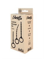 Набор из 3 черных уретральных массажеров Twist 517225