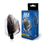 Дымчатый сквозной мастурбатор с вибрацией 517599