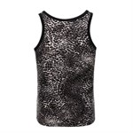 Серая мужская майка с леопардовым принтом 518686