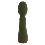 Мини-вибромассажёр цвета хаки Heartfelt - 13,4 см. 519061