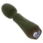 Мини-вибромассажёр цвета хаки Heartfelt - 13,4 см. 519061